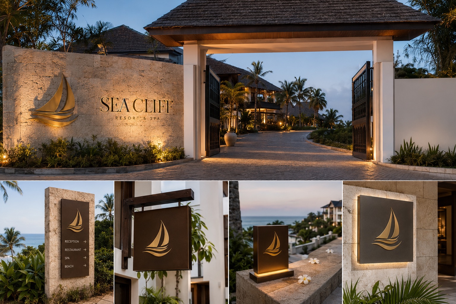 Sea Cliff Resort Signage System